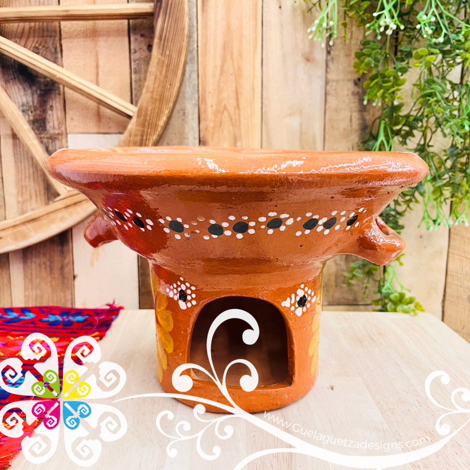 Capula Dots and Flor Anafre de Barro - Chafing Dish - Mexican Kitchen