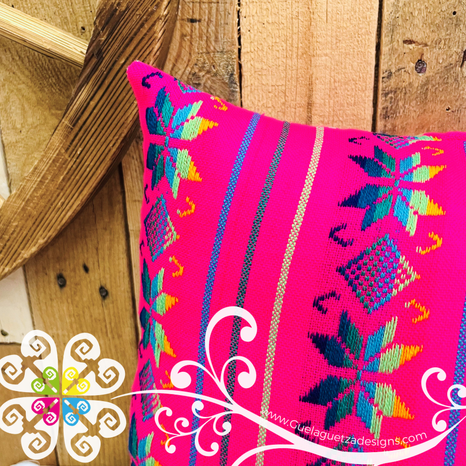 Fuchsia Decorative Cambray Pillow Case - Mexican Home