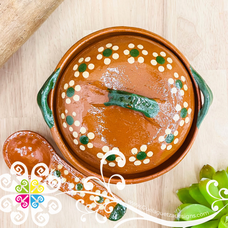 Capula Cazuelita con Cuchara - Capula Sencillo Clay Cazuelita