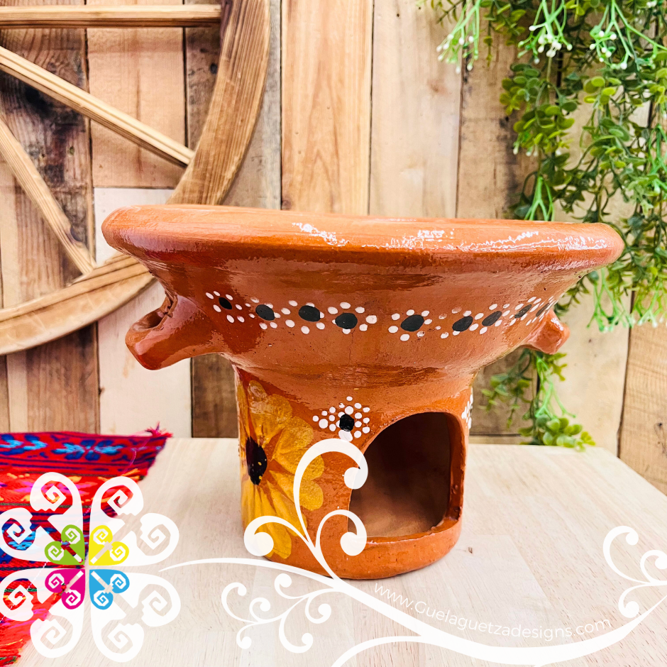 Capula Dots and Flor Anafre de Barro - Chafing Dish - Mexican Kitchen
