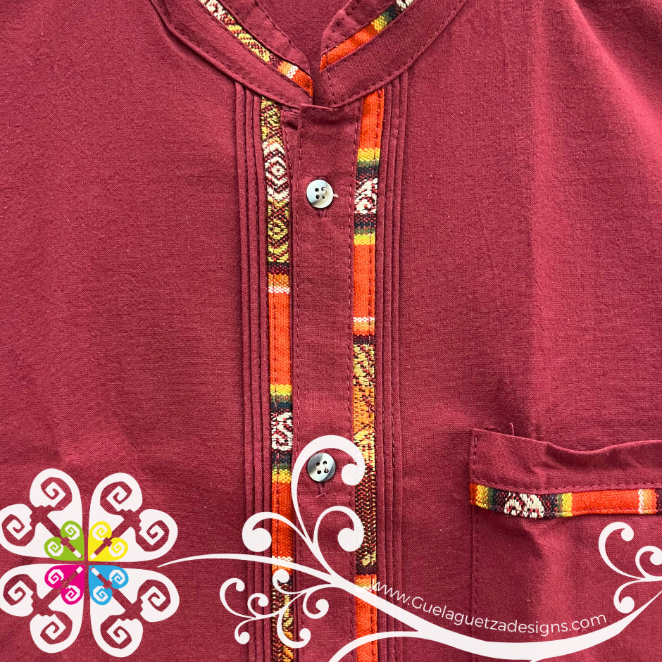 Burgandy Coralillo Shirt - Men Shirt