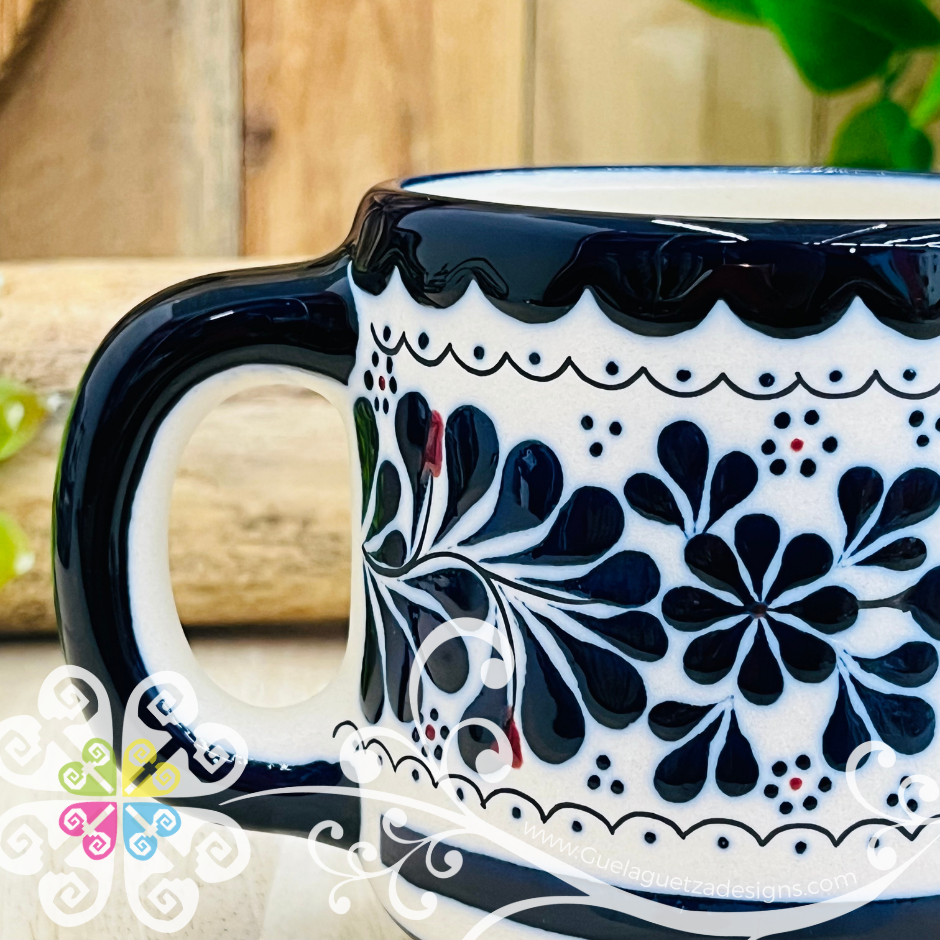 Navy Blue Taza Cafetera - Barro Alta Temperatura - Single Clay Mug