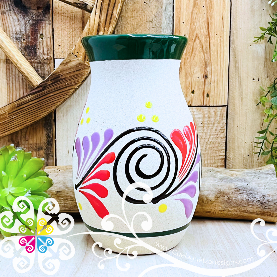 Green Catrina Ovulo Vase - Mexican Home Décor