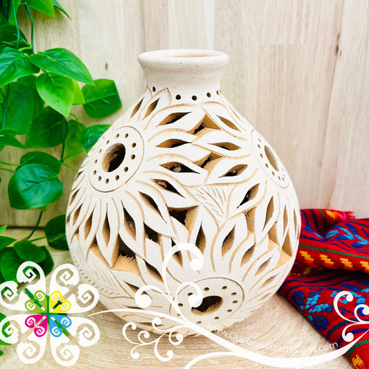 Extra Large Sunflower Cantaro Vase - Barro Atzompa