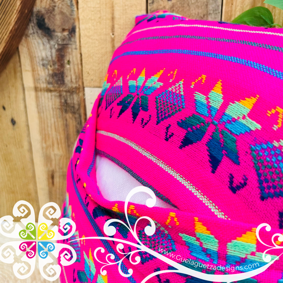 Fuchsia Decorative Cambray Pillow Case - Mexican Home