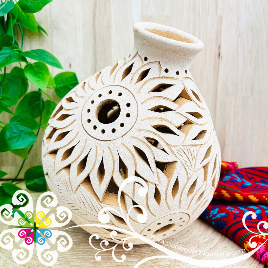 Extra Large Sunflower Cantaro Vase - Barro Atzompa