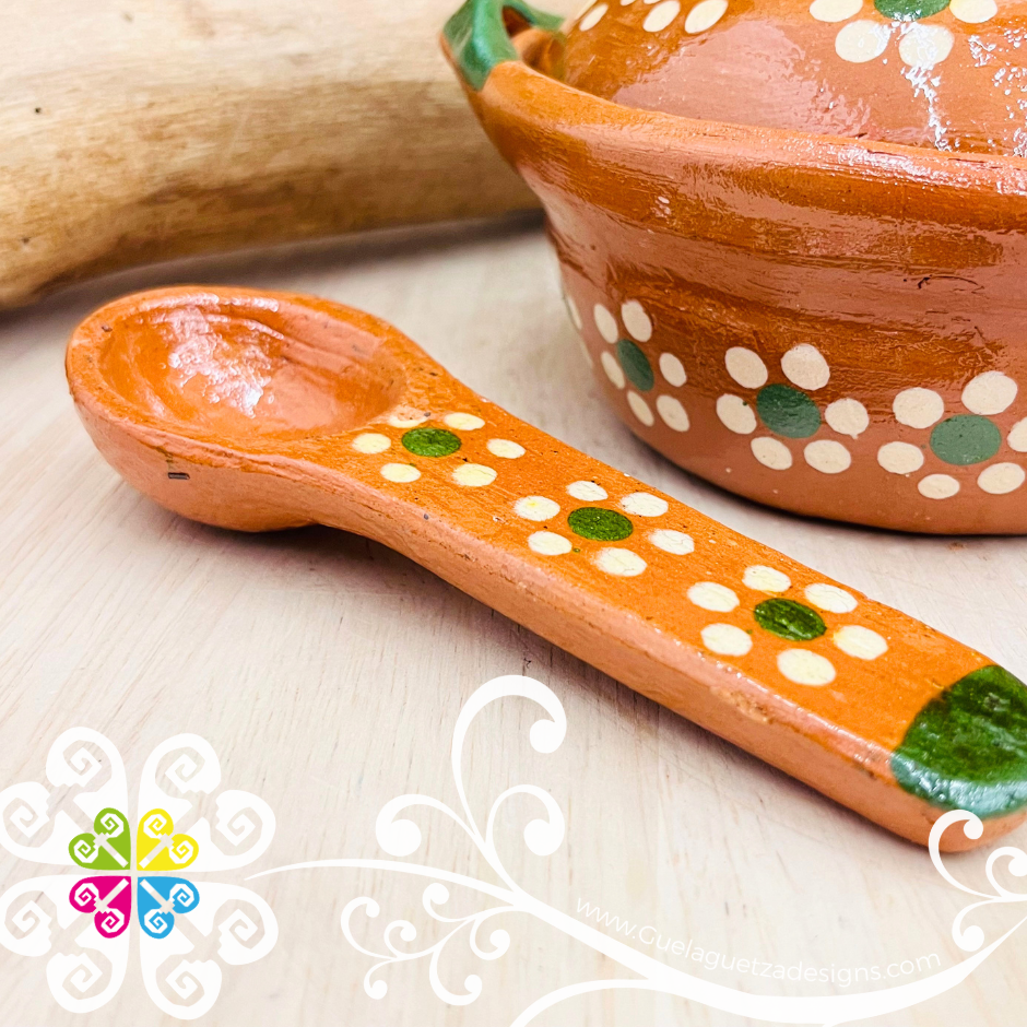 Capula Cazuelita con Cuchara - Capula Sencillo Clay Cazuelita