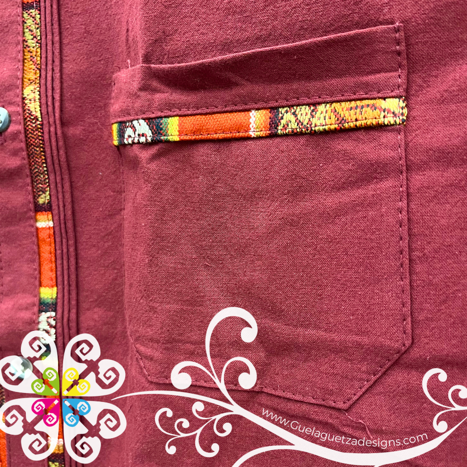 Burgandy Coralillo Shirt - Men Shirt