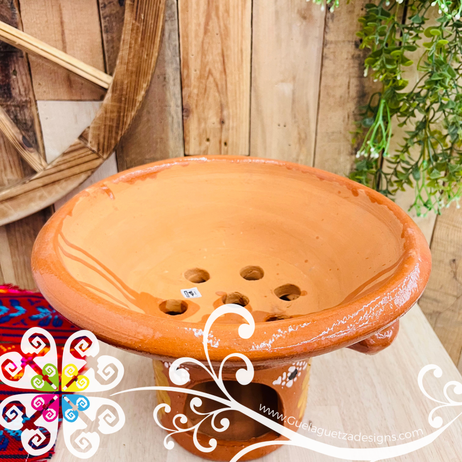 Capula Dots and Flor Anafre de Barro - Chafing Dish - Mexican Kitchen