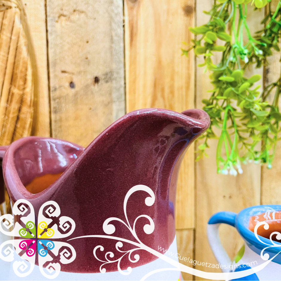 Multicolor Clay Pato Pitcher Set - 4 Mugs