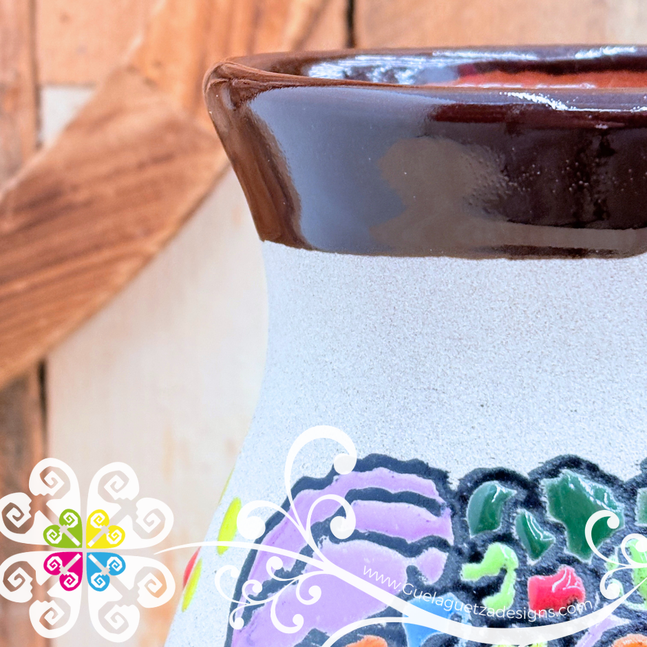 Brown Catrina Ovulo Vase - Mexican Home Décor