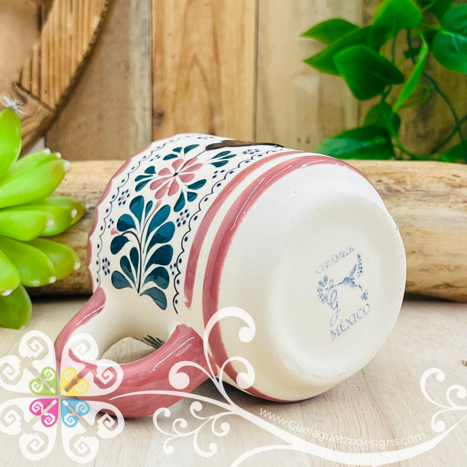 Pink Taza Cafetera - Barro Alta Temperatura - Single Clay Mug