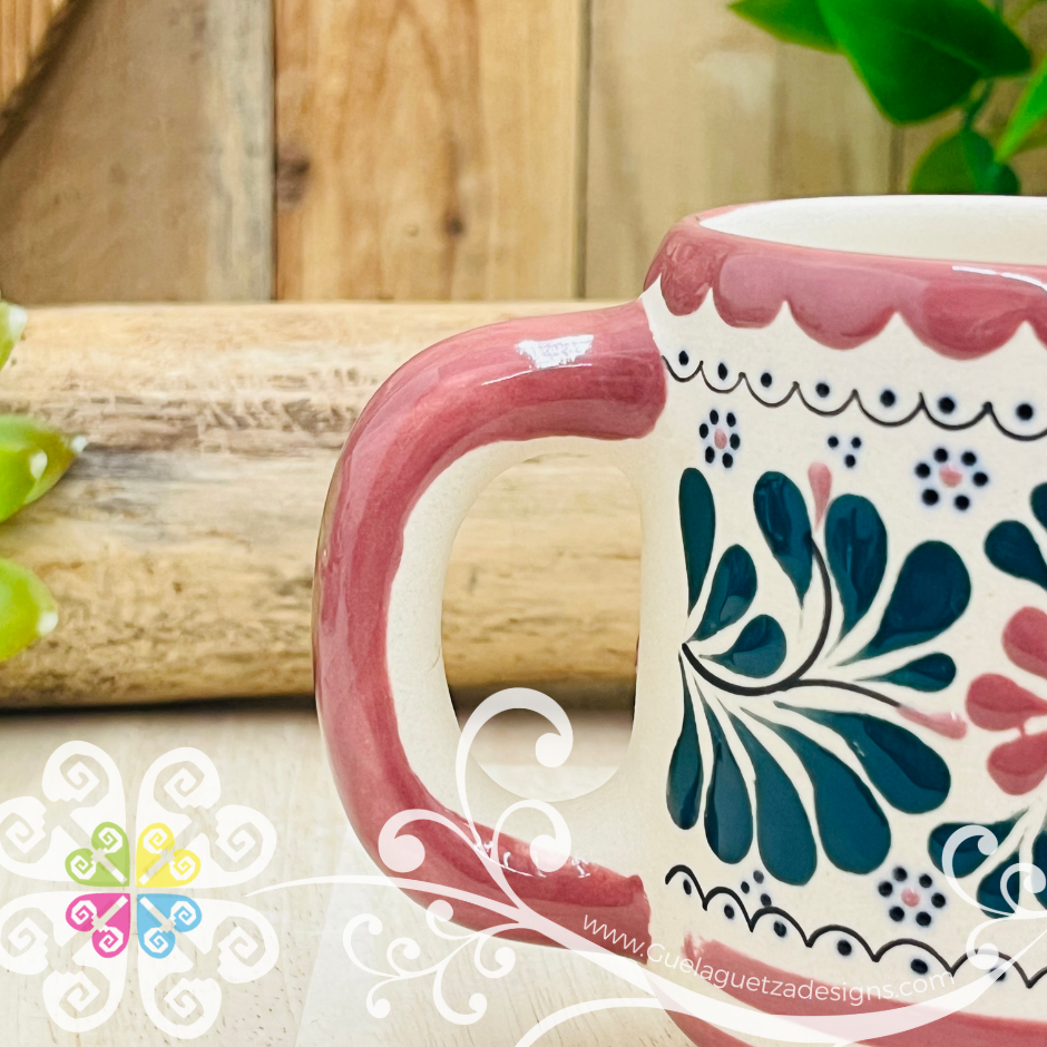 Pink Taza Cafetera - Barro Alta Temperatura - Single Clay Mug