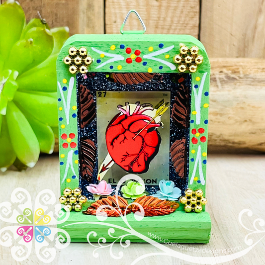 Miniature LoteriaMX Shadow Box - Cajita Decorativa