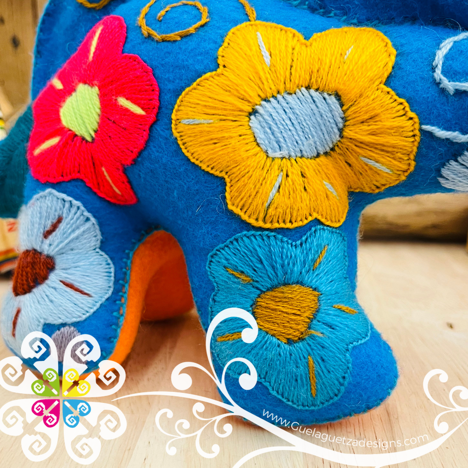 Embroidered Stegosaurus - Chiapas Stuffed Animal
