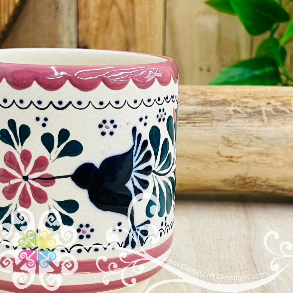 Pink Taza Cafetera - Barro Alta Temperatura - Single Clay Mug