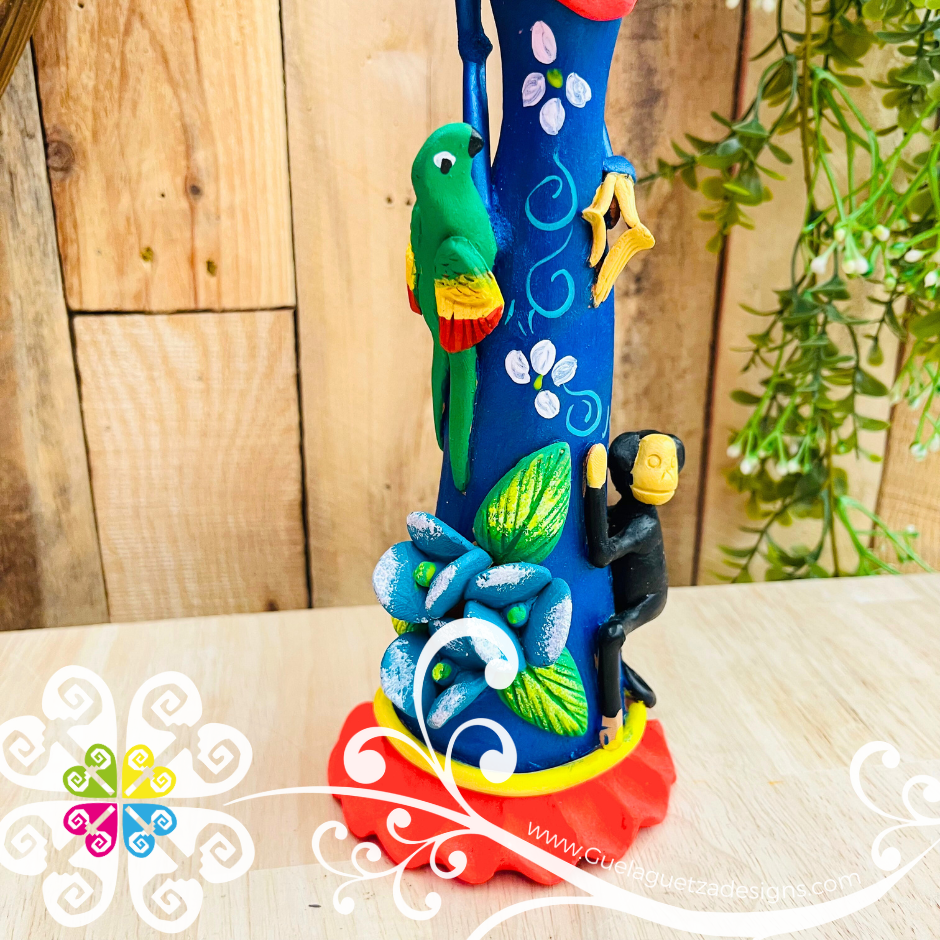 Medium Frida Elegante Clay Catrina - Michoacan Clay Home