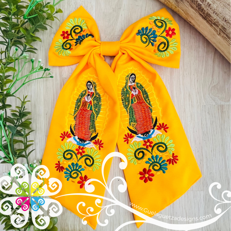 Virgen de Guadalupe Hair Bow - Hair Accessories