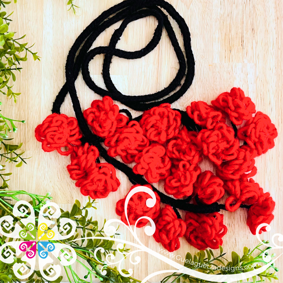 Large Tlacoyal Flores - Braid Hair Accessory