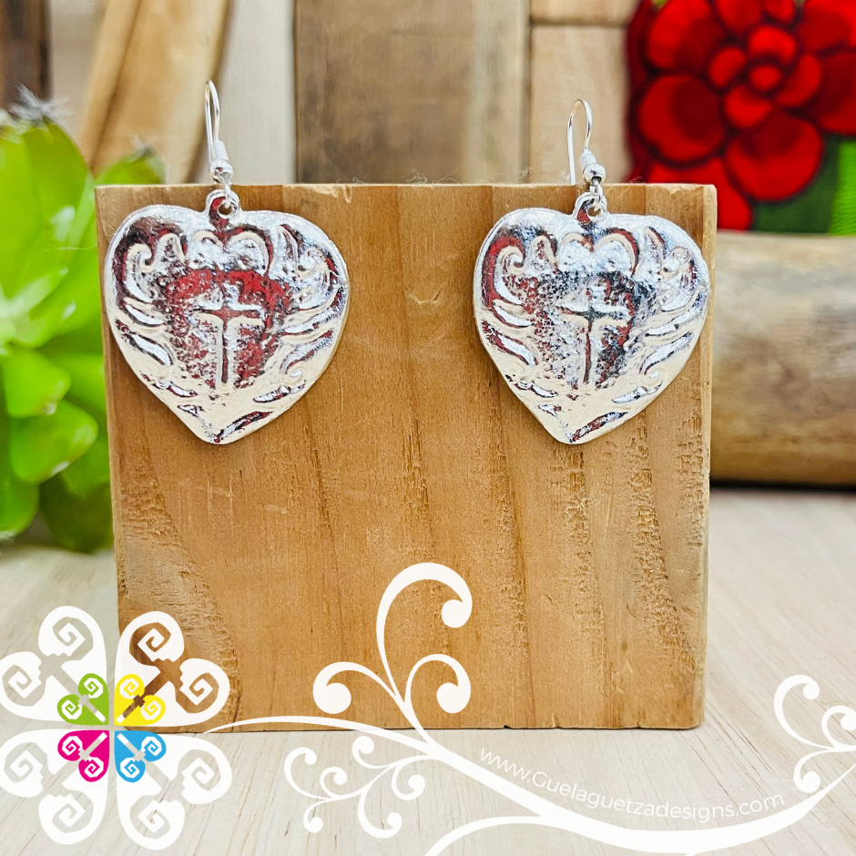 Silver Milagro Earrings  - Aretes Milagro Artesanal