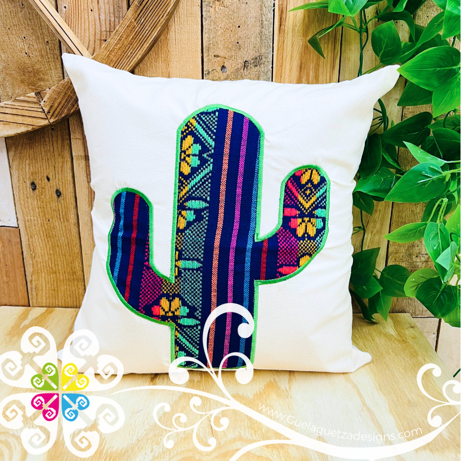 Cambray Cactus Decorative Pillow Case - Mexican Home