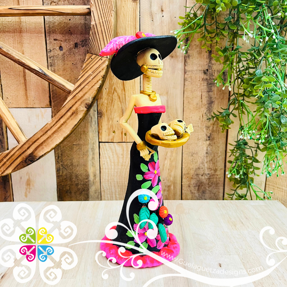 Medium Catrina Elegante Clay Catrina - Michoacan Clay Home