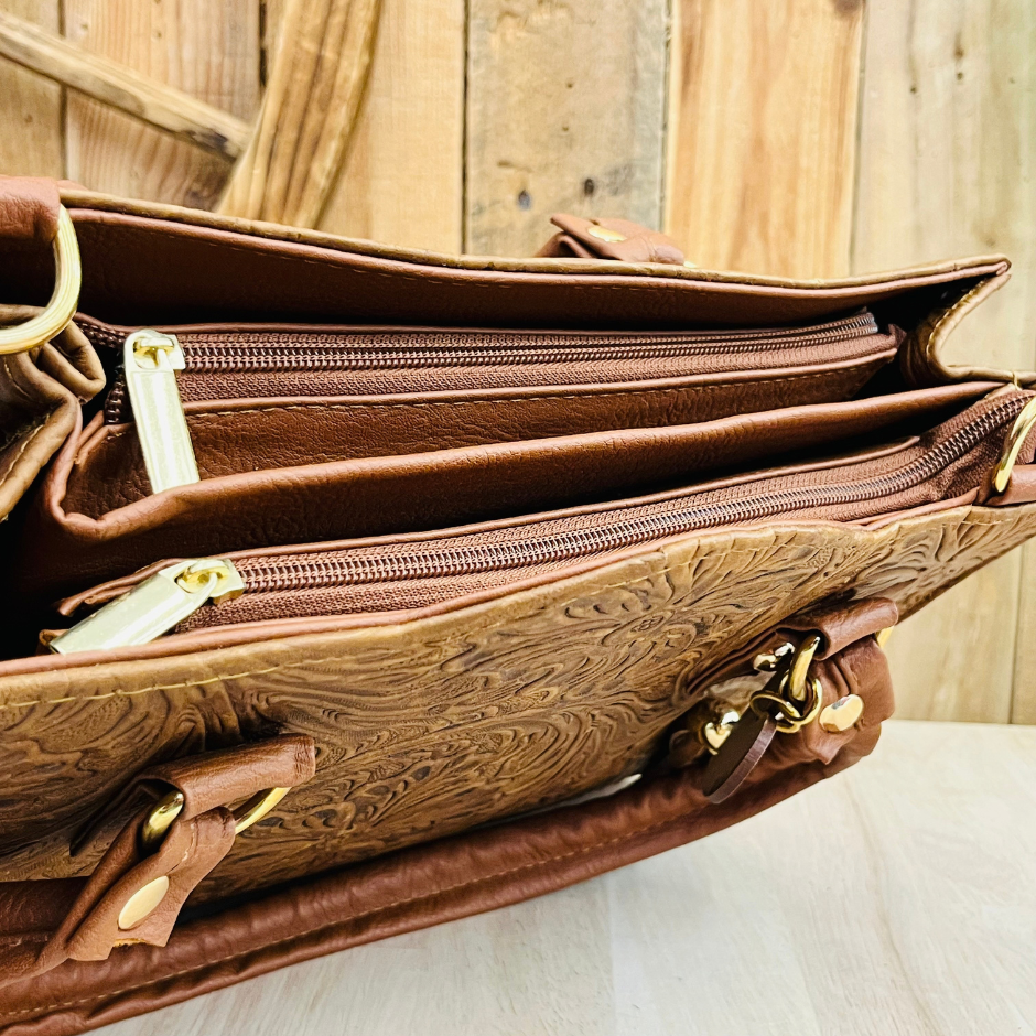 Melina Leather Purse - Bolsa de piel