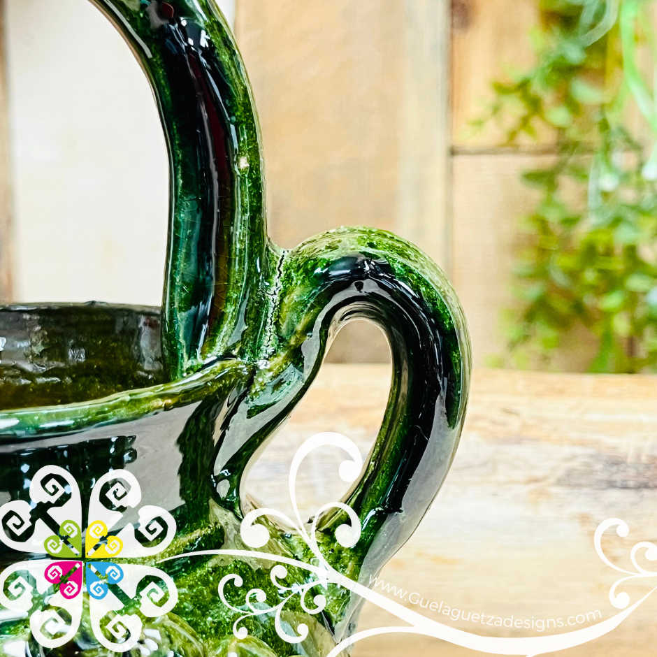 Small Ollita Flower Vase - Barro Vidriado Oaxaca