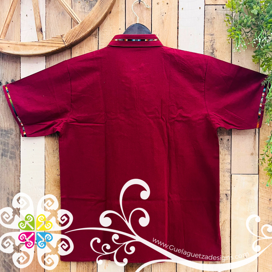 Maroon Coralillo Jareta Shirt - Men Shirt