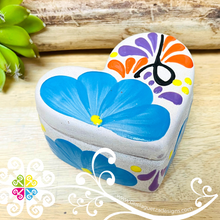 Flower Heart Clay Box - Jewelry Box - Alajero Corazon