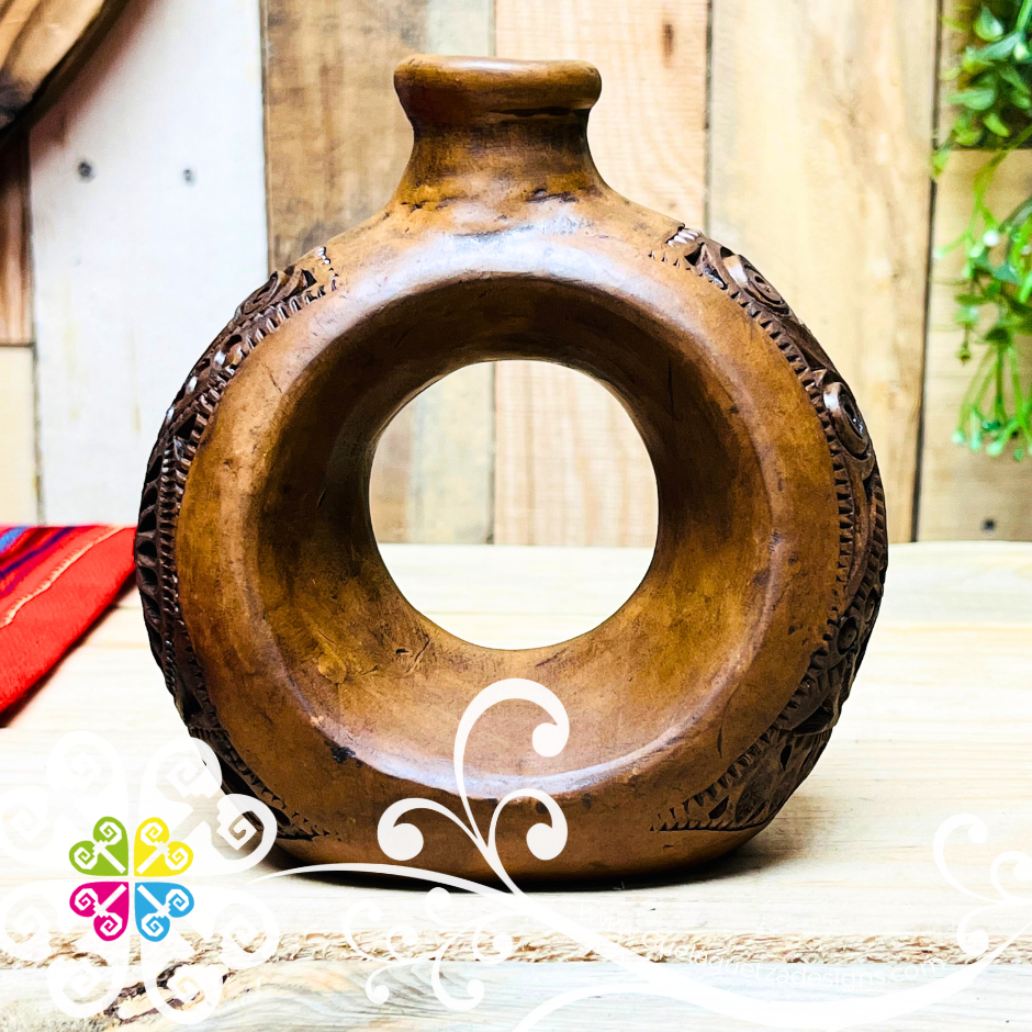 Small Anillo Vase - Barro Café Oaxaca