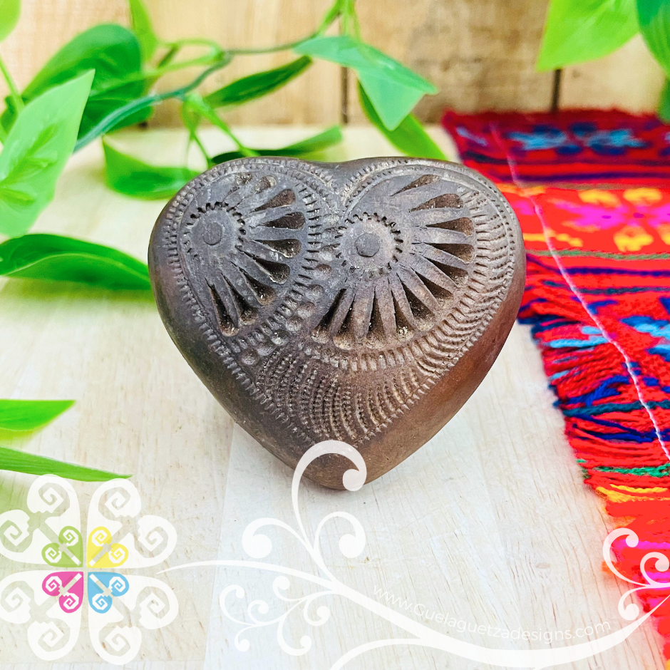 Small Corazon Jewelry Box - Barro Cafe Oaxaca