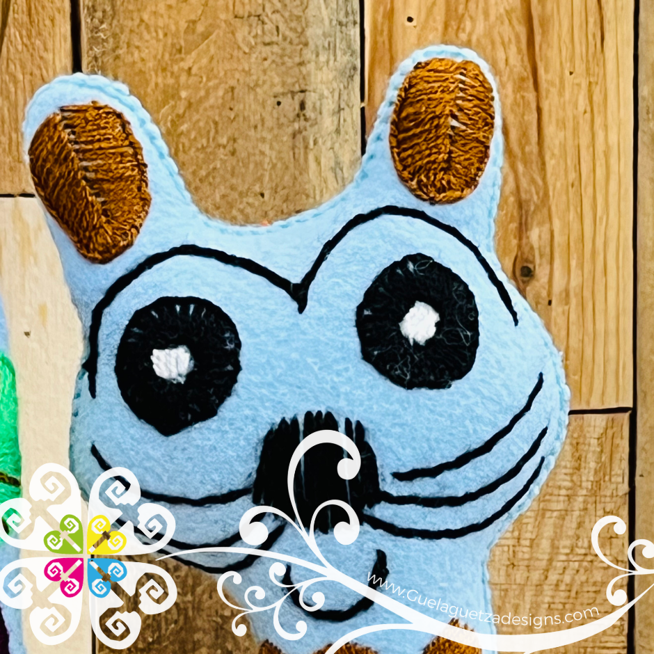 Embroidered Cat - Chiapas Stuffed Animal