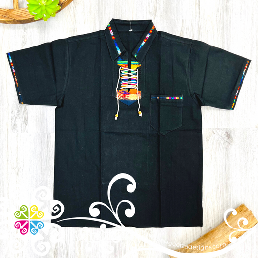 Black Coralillo Jareta Shirt - Men Shirt