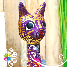 Medium Jaguarundi Cat - Hand painted Cat