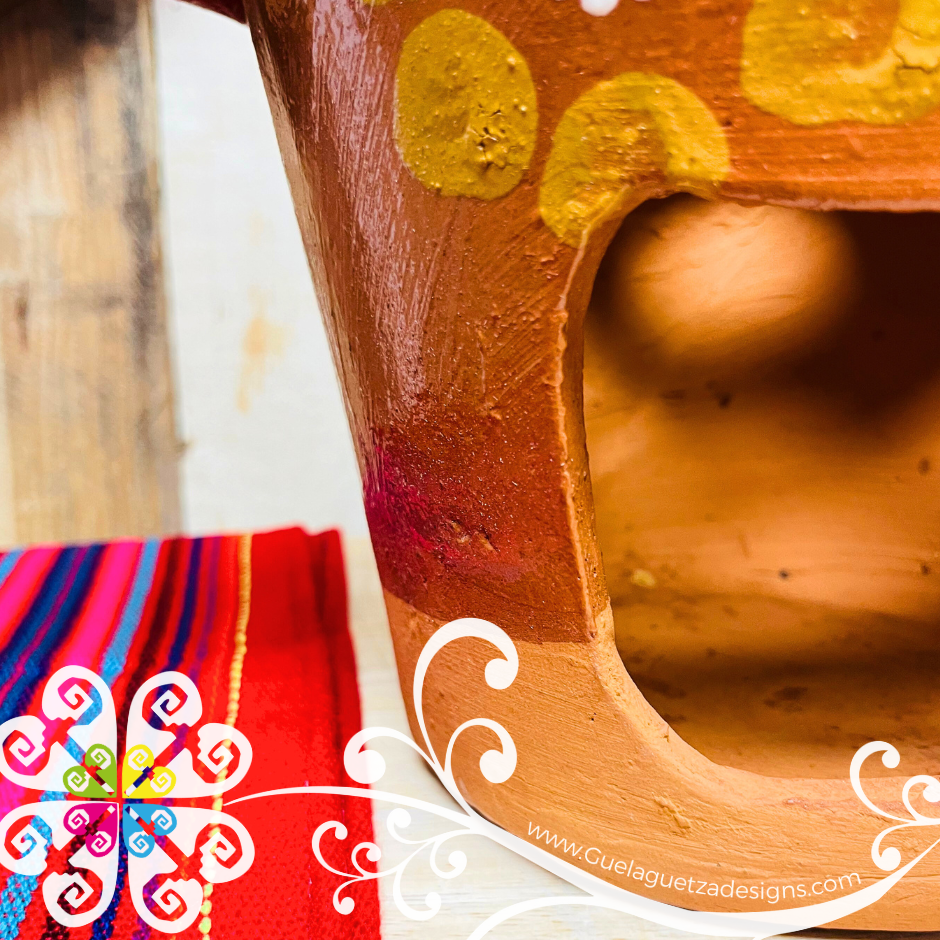 Small Anafre de Barro Decorada Chafing Dish - Mexican Kitchen