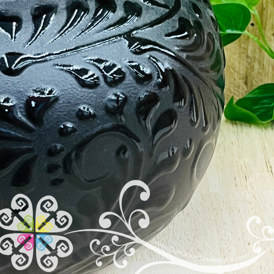 Black Espiga Olla Redonda - Home Decor