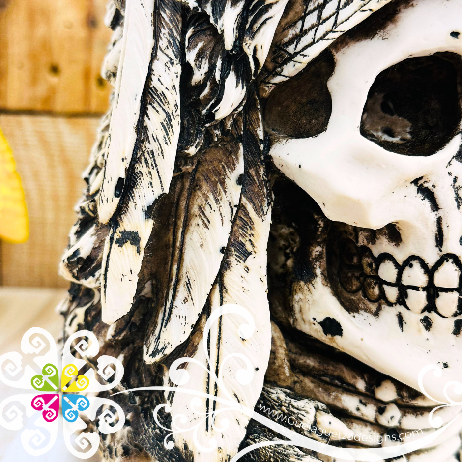 Large Wolf - Artisan Day of Dead Resin Skull