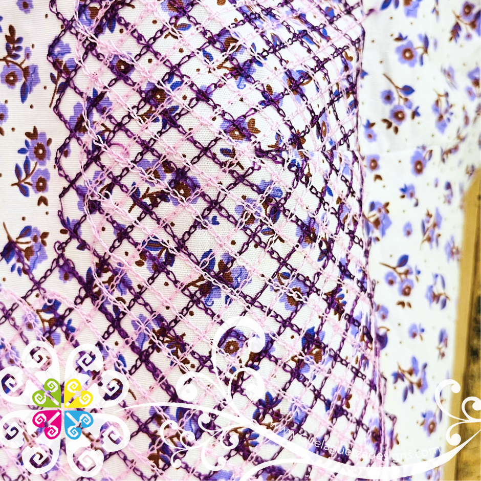 Medium Cadenilla Tehuana Fabi Top - Double Embroider