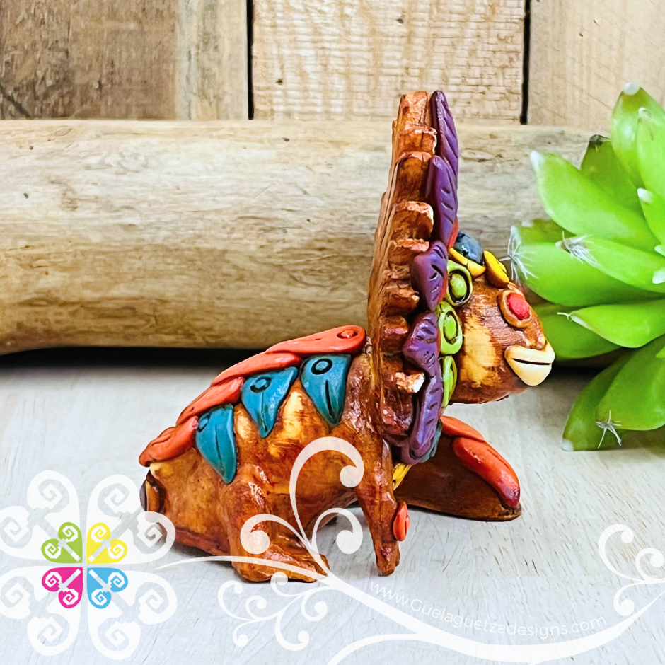Mini Ajolote Figure - Epoxi Clay & Resin Warrior
