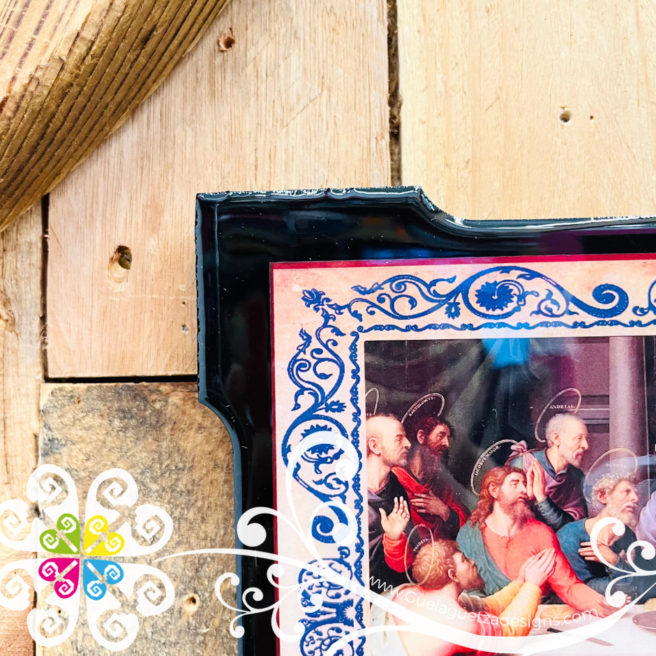 Small Wood La Ultima Cena Wood Wall Art - Litografia