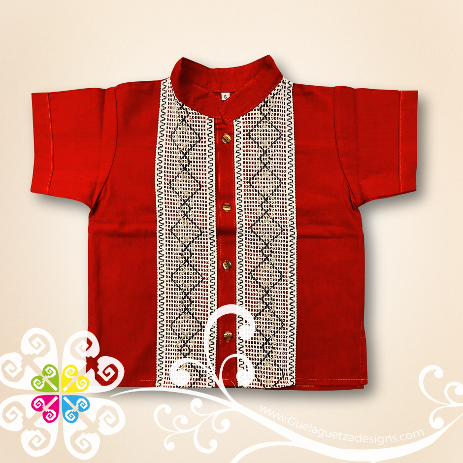 Red Lace Boy Shirt - Boys Shirts