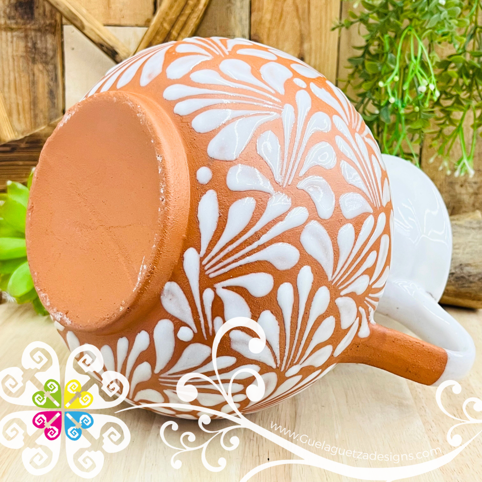 Natural/White Espiga Bola Pitcher Set - 4 Mugs