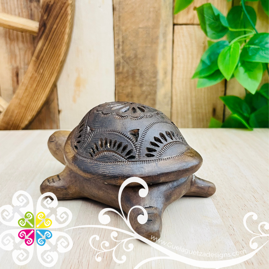 Turtle Jewelry Box - Barro Cafe Oaxaca