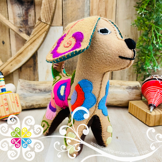 Embroidered Puppy - Chiapas Stuffed Animal