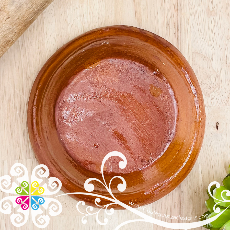 Set of 4 Medium Capula Pozolero Plate - Set Capula Sencillo Clay Bowl