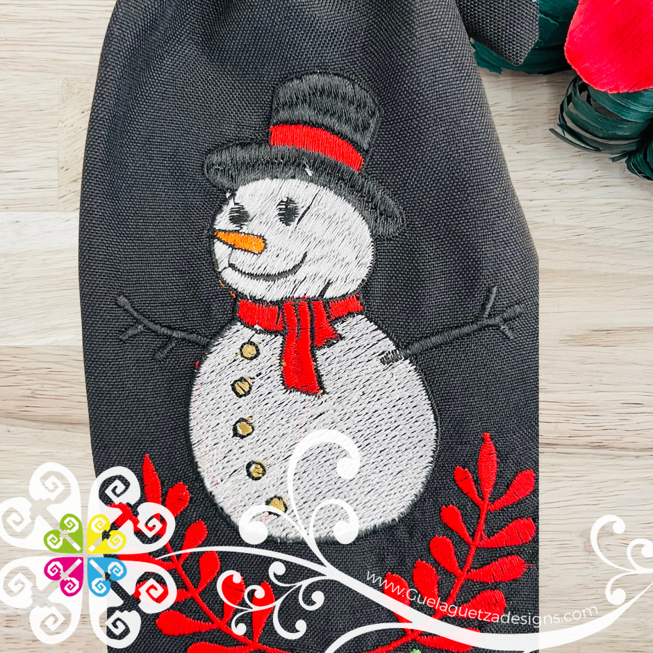 Snowman Hair Bow - Hair Accessories