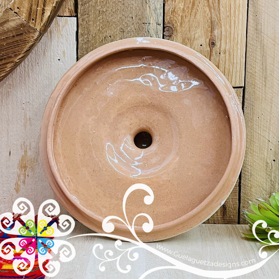 Tortillero Espiga White/Engobe - Barro Mexicano