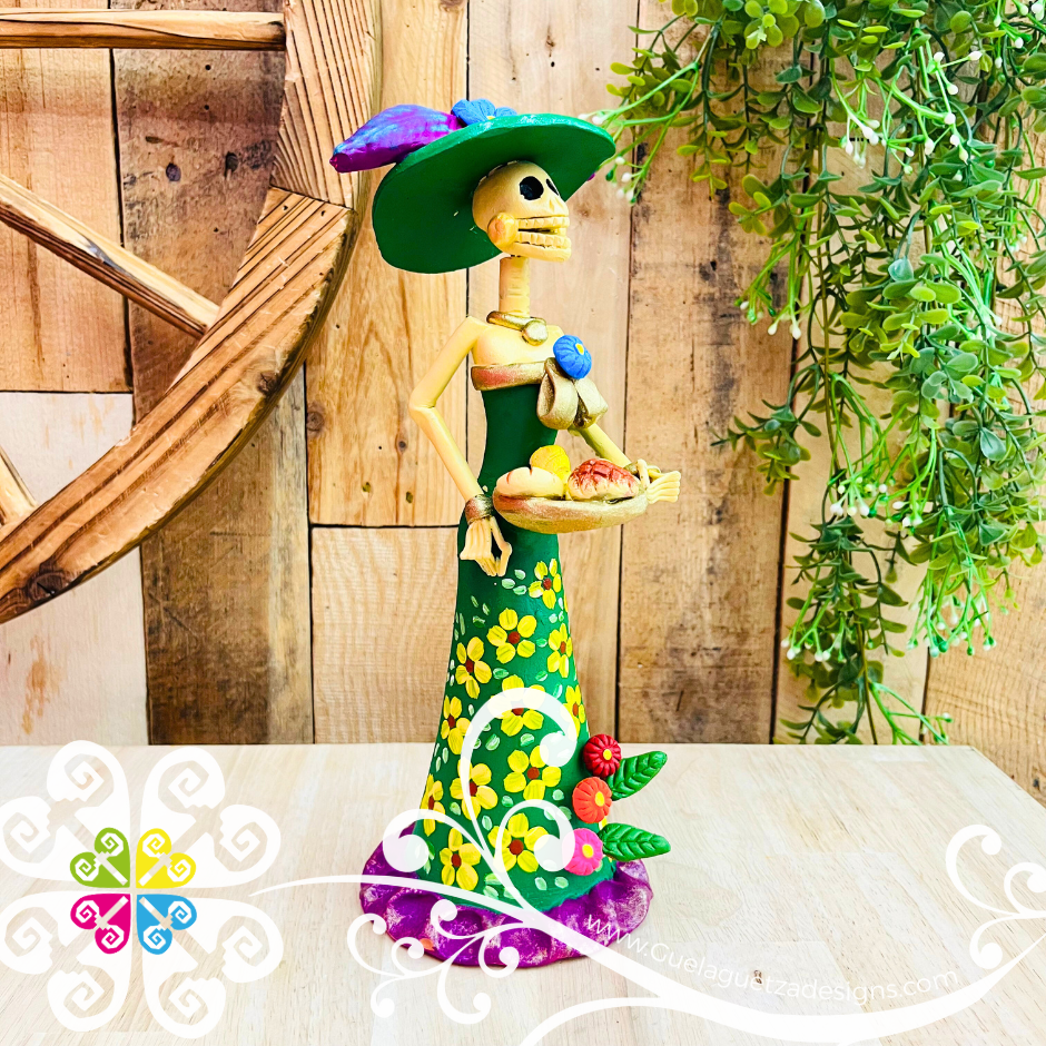 Medium Catrina Elegante Clay Catrina - Michoacan Clay Home