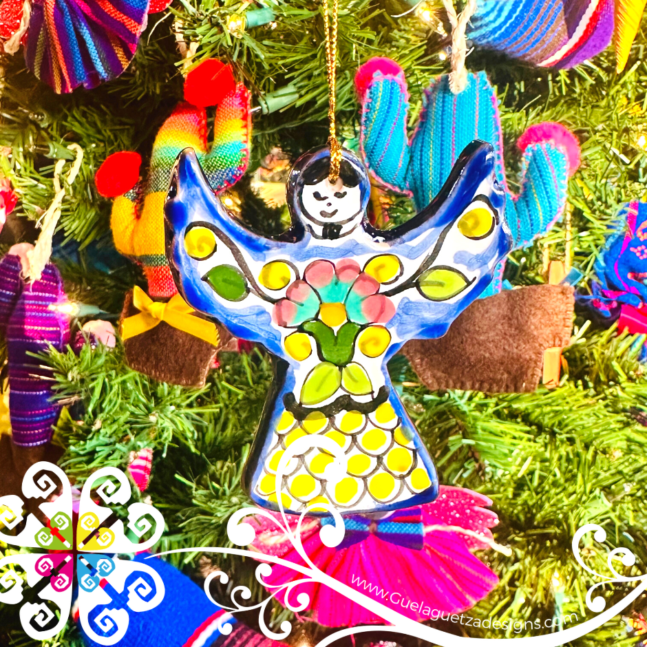 Set of 4 Talavera Ornaments - Talavera Christmas Ornaments
